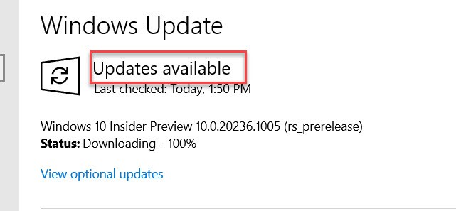 Download and Install Windows 10 update