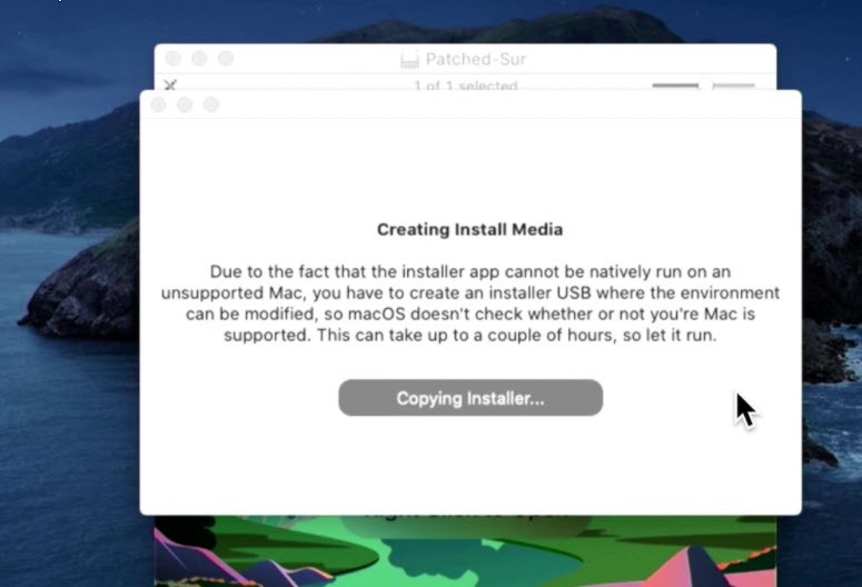 Copying macOS Big Sur