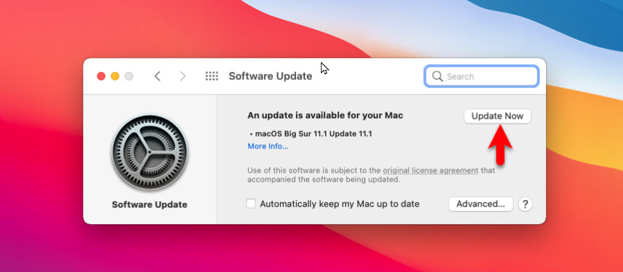 Update macOS Big Sur to 11.1