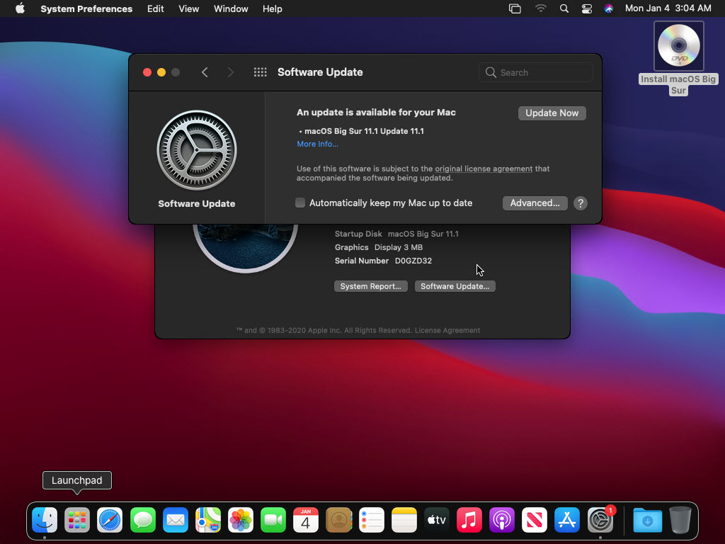 How to Update macOS Big Sur on Vmware to Latest Version