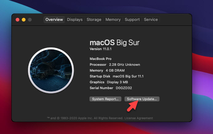 How to Update macOS Big Sur on Vmware to latest version