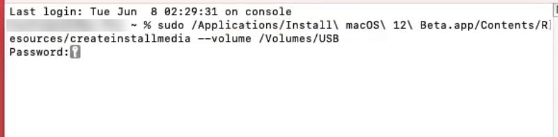 How to Run Terminal to Create macOS Monterey USB Drive