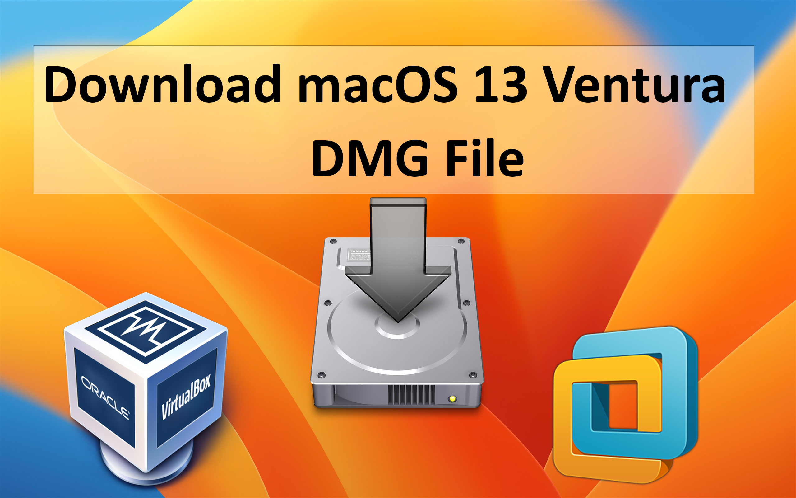 download macos ventura dmg file on windows