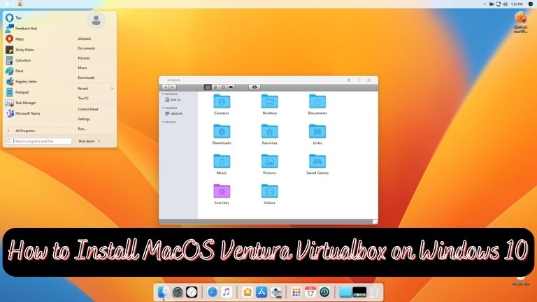 How to Install MacOS Ventura Virtualbox on Windows 10