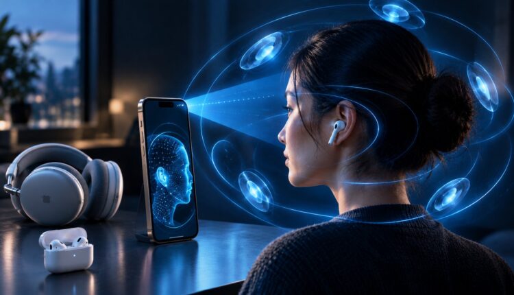 Apple Personalized Spatial Audio setup on an iPhone